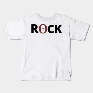 Rock With Smiley Faces Kids T-Shirt